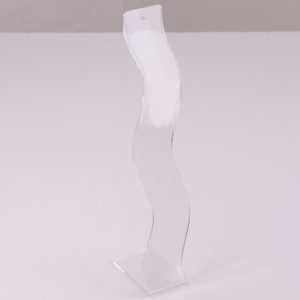 Expositor de pulsera curvado transparente