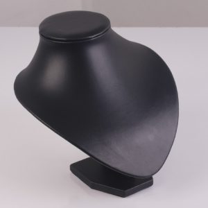 Expositor de collar cuero negro 30cm