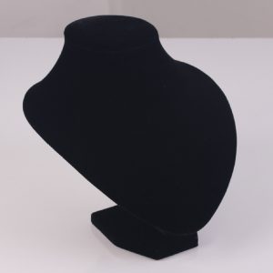 Expositor de collar terciopelo negro 30cm