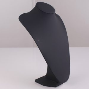 Expositor de collar cuero negro 35cm