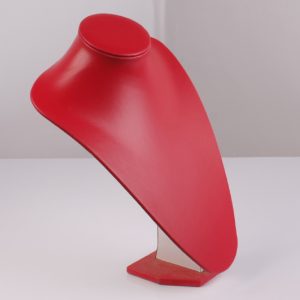 Expositor de collar cuero rojo 35cm