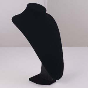 Expositor de collar terciopelo negro 35cm