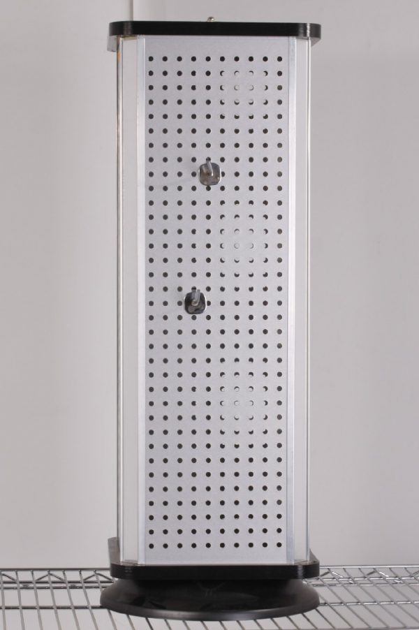 Expositor panel perforado para bisuteria gris