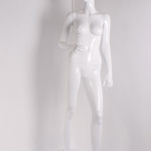 Maniqui de mujer blanco brillante 