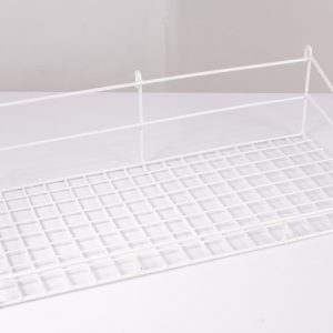 Gancho cesta blanca para malla 54X25X4