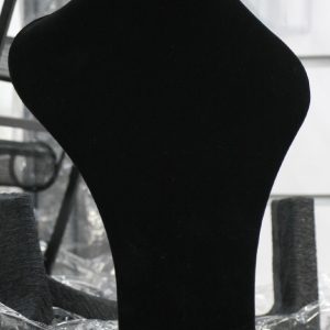 Expositor de collar terciopelo negro 14cm