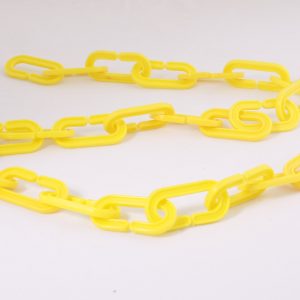 Cadena de plastico amarillo