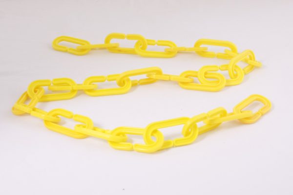Cadena de plastico amarillo