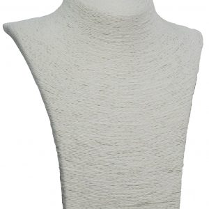 Expositor de collar Esparto Blanco 27cm