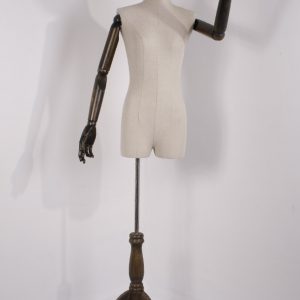 Busto Mujer con cabeza brazo y base madera